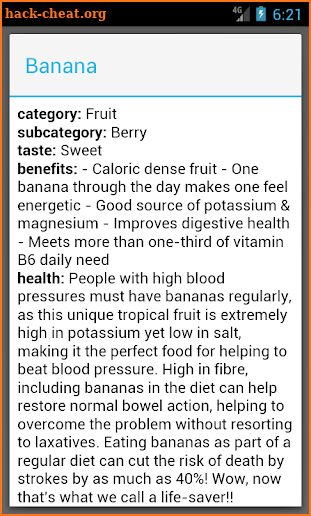 FOOD DICTIONARY screenshot