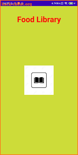 Food Library - Application screenshot