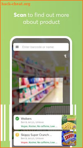 Food Scanner – free barcode scanner for nutrition screenshot