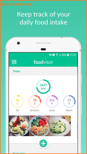 Foodvisor: Calorie Counter, Food Diary & Diet Plan screenshot