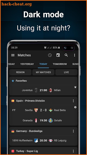 Footba11 - Soccer Live Scores screenshot