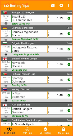 Football Betting Tips - 1X2 screenshot