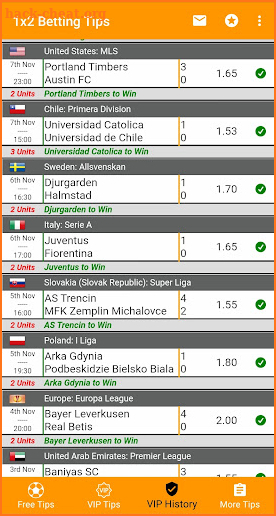 Football Betting Tips - 1X2 screenshot