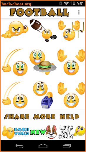 Football Emoticons HD screenshot