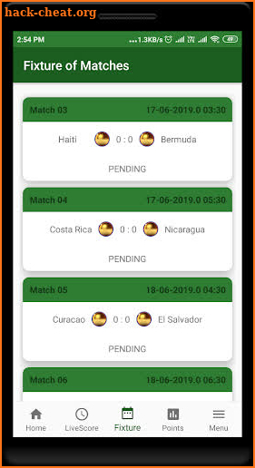 Football Gold Cup 2019 Live Score & Standings screenshot