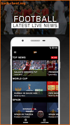 Football Live Spain - World Cup 2018 screenshot