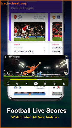 Football live TV App screenshot