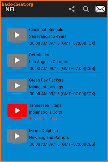 Football NCAAF AAF and NFL Live Streaming screenshot