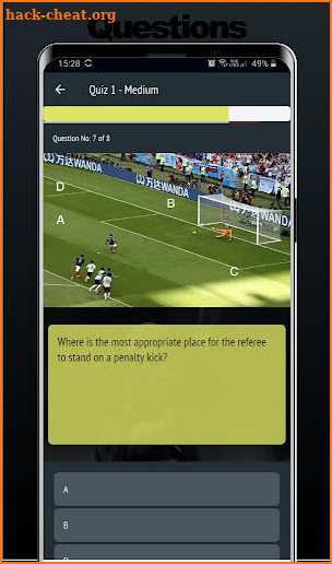 Football Referee Quiz screenshot