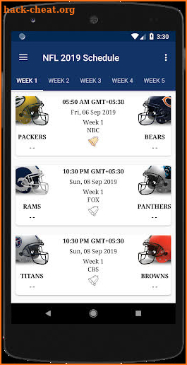 Football  Schedule & Live Scores screenshot