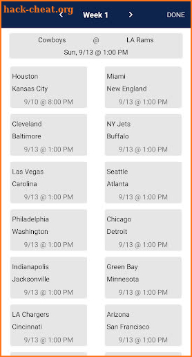 Football Team News - NFL edition screenshot