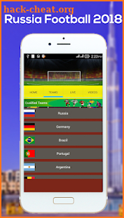 Football World Cup Fixtures - Fifa Schedule 2018 screenshot