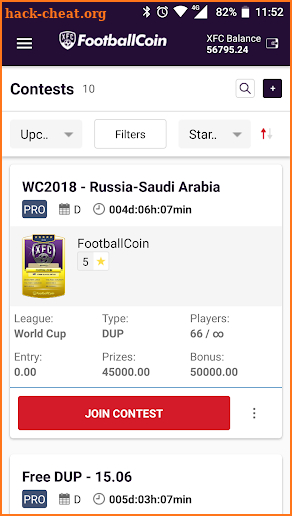 FootballCoin screenshot