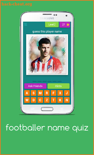 footballer name quiz screenshot