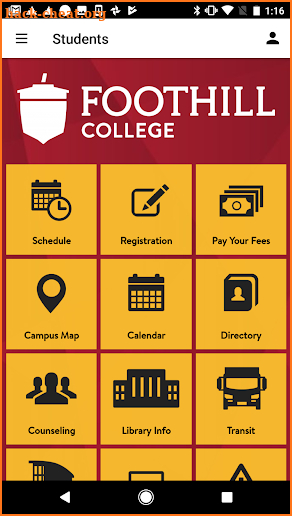 Foothill College screenshot