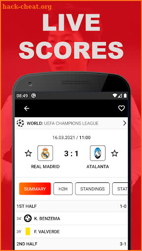 FootScore - Live soccer streaming - Livescore screenshot