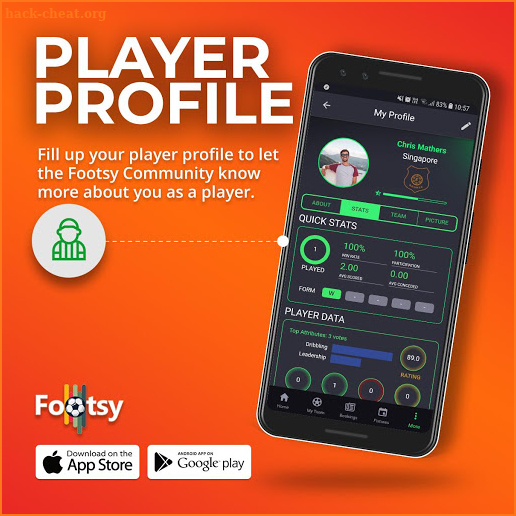 Footsy App screenshot