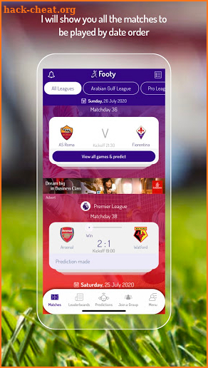 Footy Fan, predict games & win screenshot