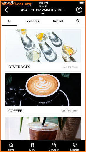 For Five Coffee screenshot