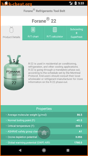 Forane® Refrigerants Tool Belt screenshot