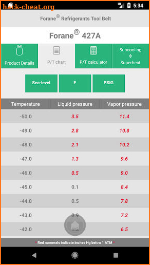 Forane® Refrigerants Tool Belt screenshot