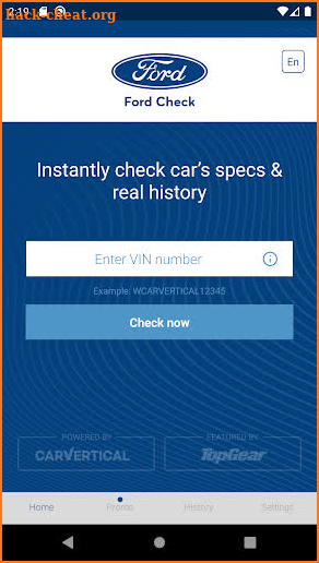 Ford History Check: VIN Decoder screenshot