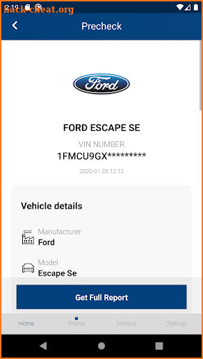 Ford History Check: VIN Decoder screenshot