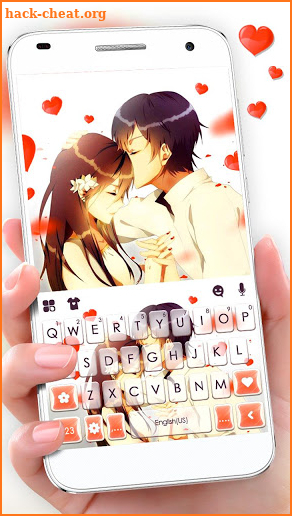 Forehead Kiss Keyboard Theme screenshot