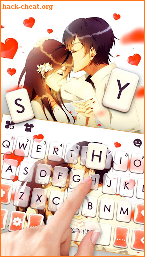 Forehead Kiss Keyboard Theme screenshot