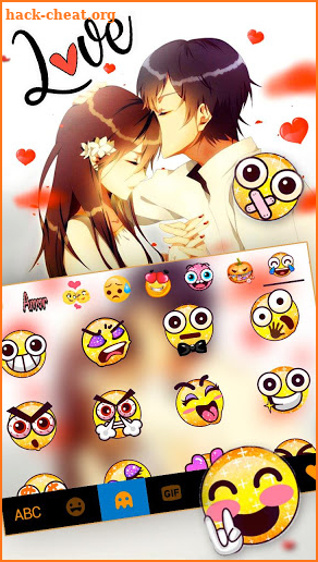 Forehead Kiss Keyboard Theme screenshot