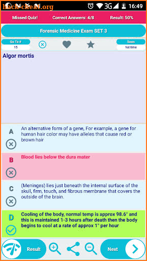 Forensic Medicine Practice Test screenshot