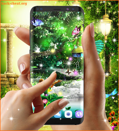 Forest fairy magical night live wallpaper screenshot