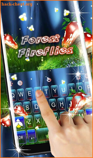 Forest Fireflies Keyboard Theme screenshot