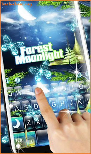 Forest Moonlight Keyboard Theme screenshot