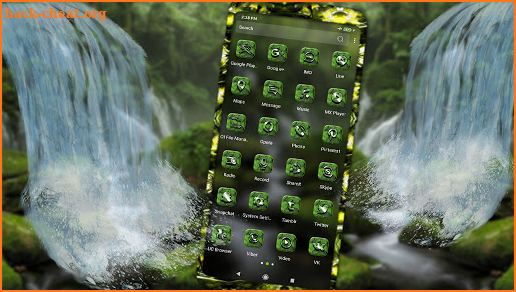 Forest Waterfall Theme screenshot