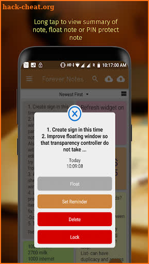 Forever Floating Notes Pro - Save and keep ideas screenshot