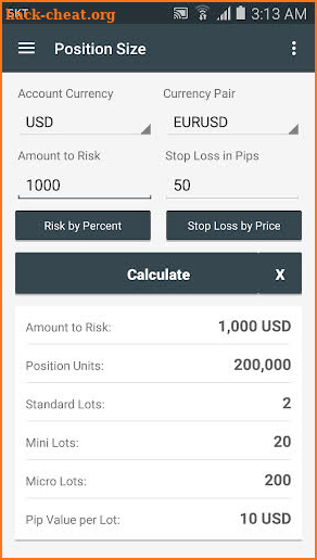 Forex Calculators screenshot