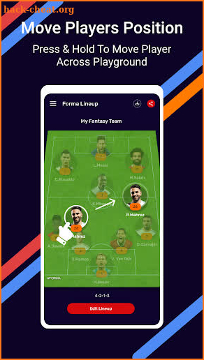 forma lineup - create fantasy team formation screenshot