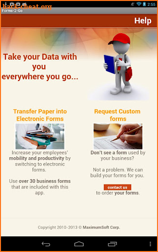 Forms-2-Go screenshot