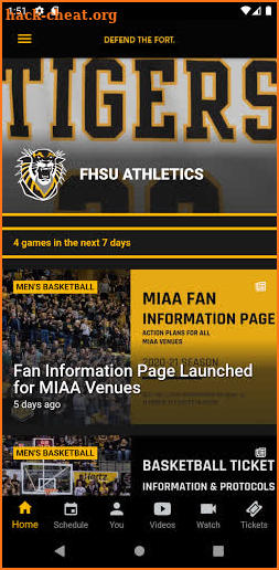 Fort Hays State Athletics screenshot