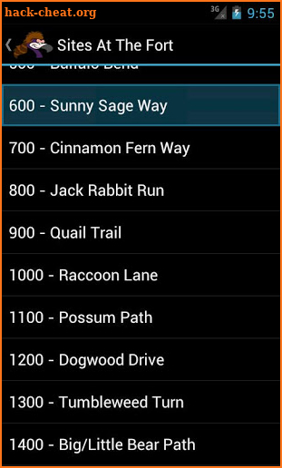 Fort Wilderness Sites screenshot