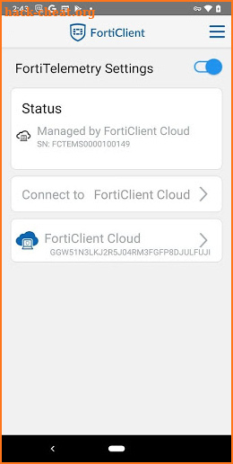 FortiClient screenshot