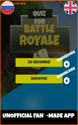 Fortnite Battle Royale Quiz (UNOFFICIAL) screenshot