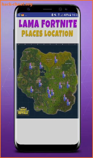 Fortnite Rare Llama Location Map screenshot