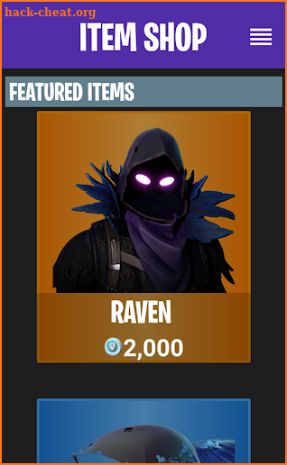 Fortnite Shop screenshot