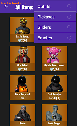 Fortnite Shop screenshot