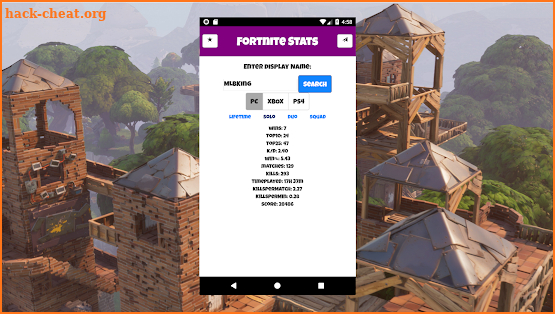 Fortnite Stats screenshot