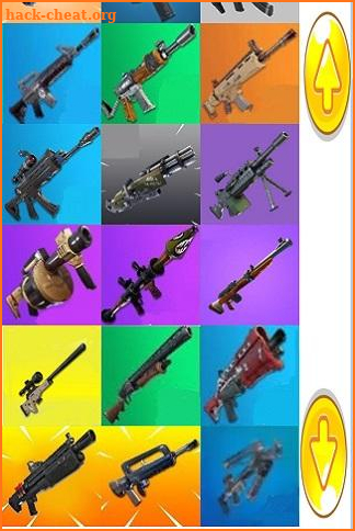 Fortnite weapons screenshot