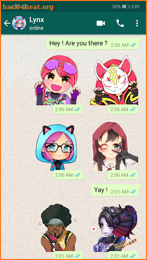 FortStickers Kawaii WAStickerApps for Whatsapp screenshot