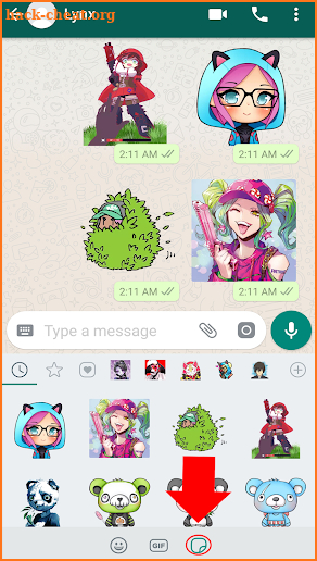 FortStickers Kawaii WAStickerApps for Whatsapp screenshot